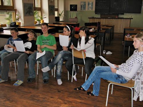 7.C a 7.D nacvičují na English Day