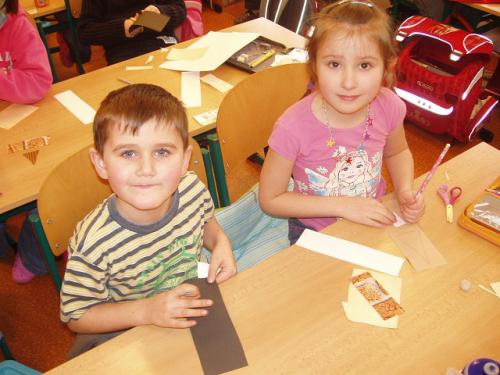 Hodina tvořivosti v 1.A - zátiší