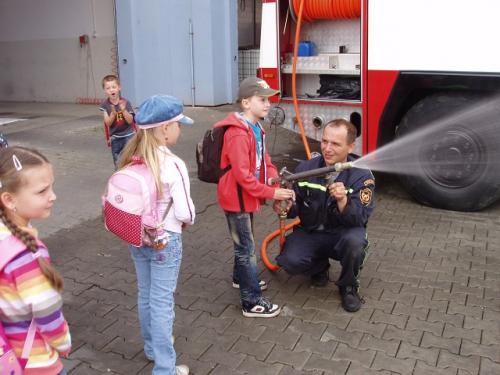 Návštěva hasičů - 1.A, 1.C
